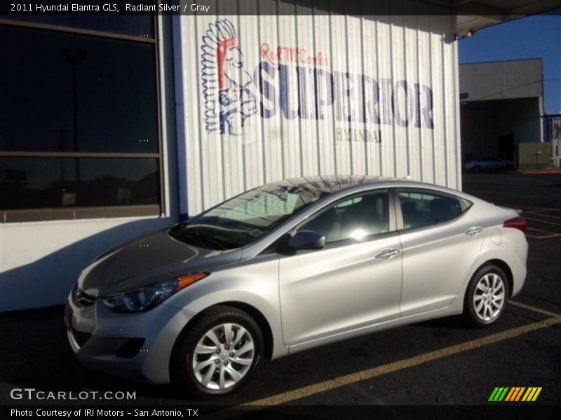 Radiant Silver / Gray 2011 Hyundai Elantra GLS