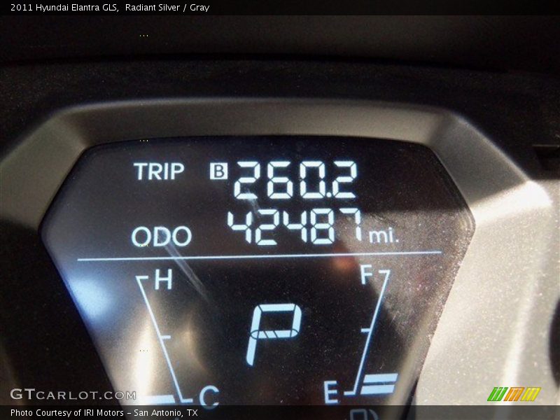 Radiant Silver / Gray 2011 Hyundai Elantra GLS
