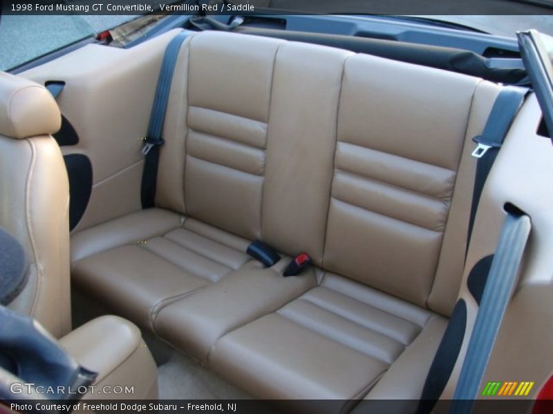 Rear Seat of 1998 Mustang GT Convertible