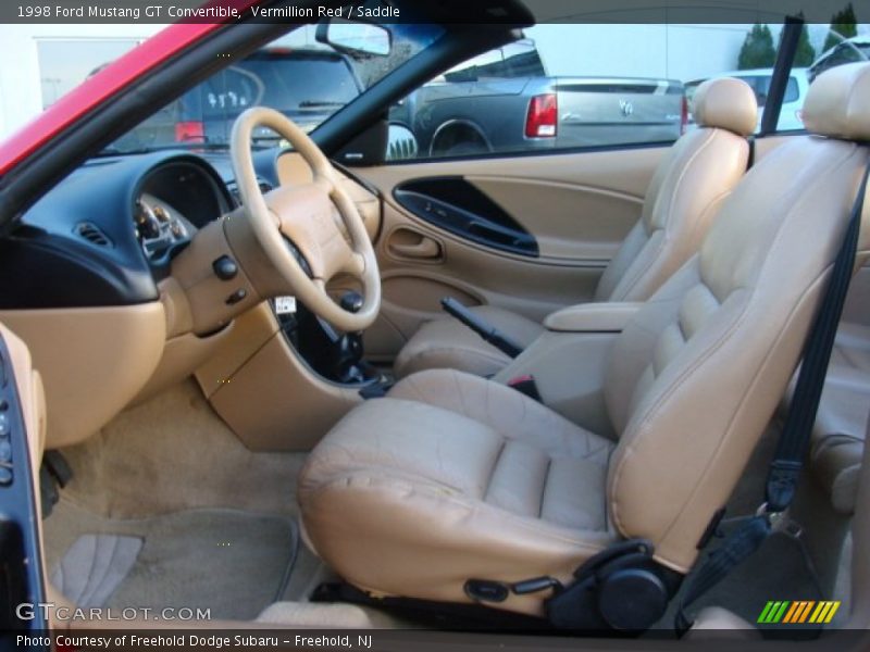 Front Seat of 1998 Mustang GT Convertible