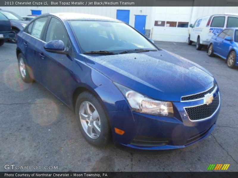 Blue Topaz Metallic / Jet Black/Medium Titanium 2013 Chevrolet Cruze LS