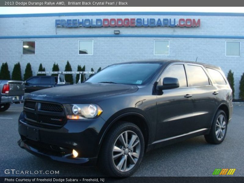 Brilliant Black Crystal Pearl / Black 2013 Dodge Durango Rallye AWD