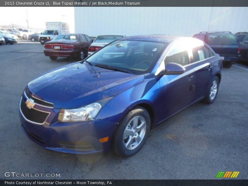 Blue Topaz Metallic / Jet Black/Medium Titanium 2013 Chevrolet Cruze LS