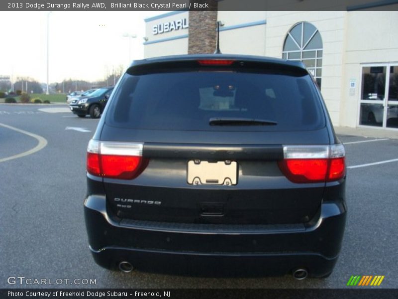 Brilliant Black Crystal Pearl / Black 2013 Dodge Durango Rallye AWD