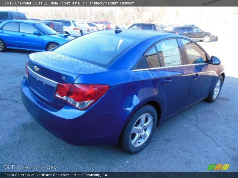 Blue Topaz Metallic / Jet Black/Medium Titanium 2013 Chevrolet Cruze LS