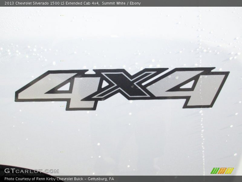 Summit White / Ebony 2013 Chevrolet Silverado 1500 LS Extended Cab 4x4