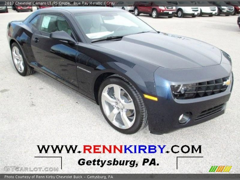 Blue Ray Metallic / Gray 2013 Chevrolet Camaro LT/RS Coupe