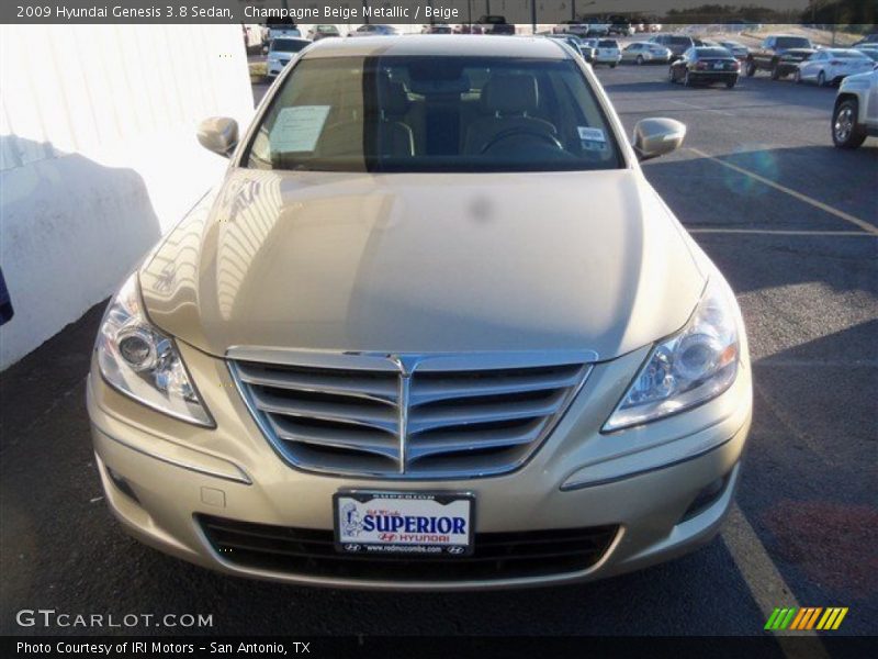 Champagne Beige Metallic / Beige 2009 Hyundai Genesis 3.8 Sedan