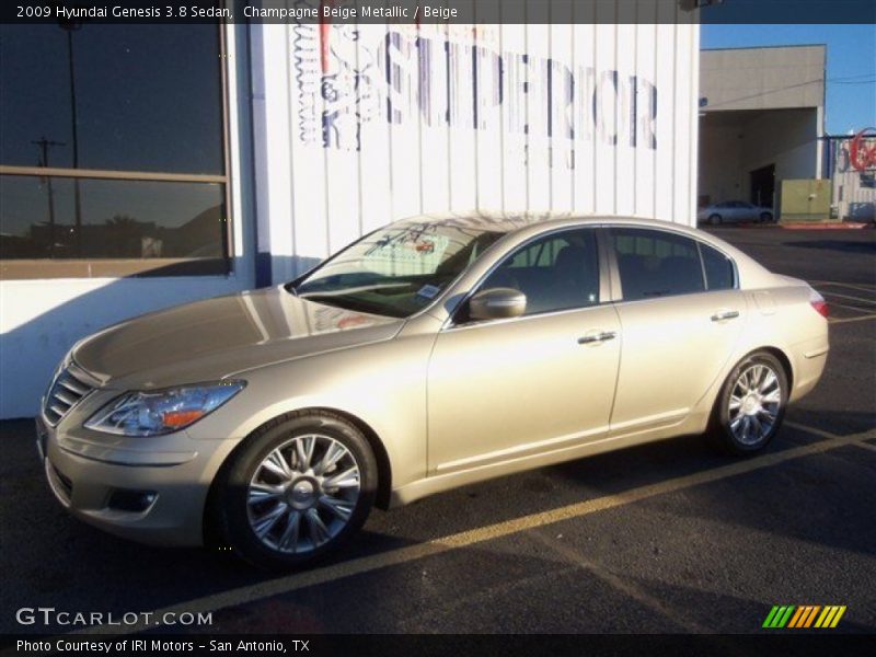 Champagne Beige Metallic / Beige 2009 Hyundai Genesis 3.8 Sedan