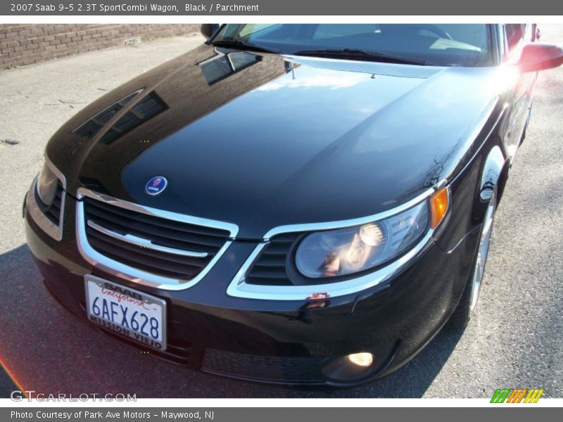Black / Parchment 2007 Saab 9-5 2.3T SportCombi Wagon