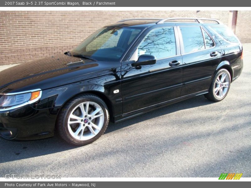Black / Parchment 2007 Saab 9-5 2.3T SportCombi Wagon