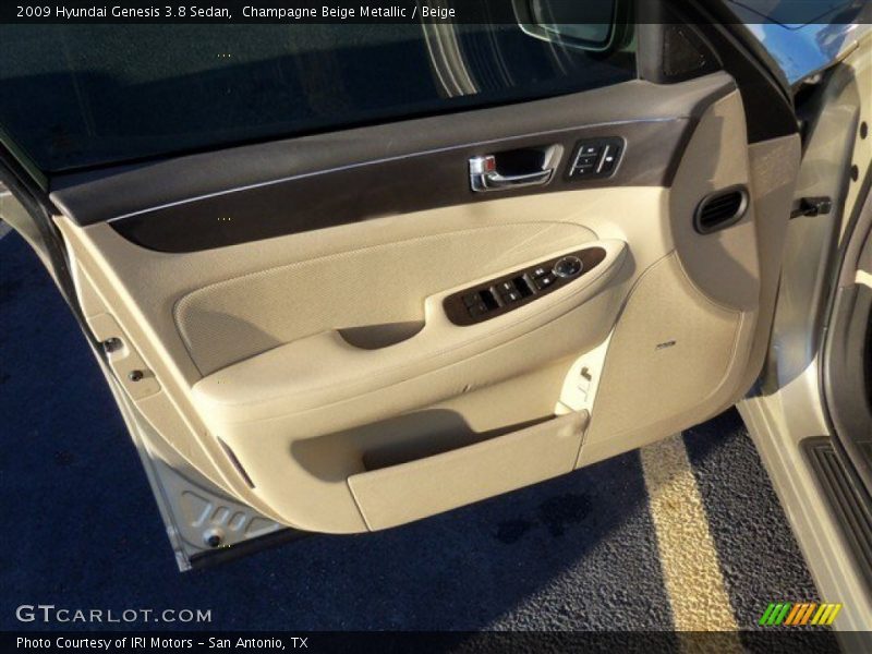 Champagne Beige Metallic / Beige 2009 Hyundai Genesis 3.8 Sedan