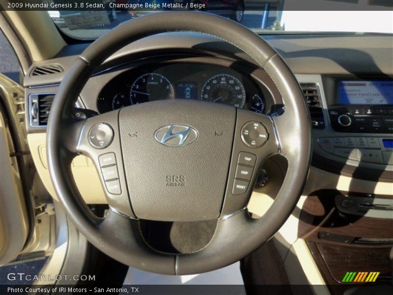 Champagne Beige Metallic / Beige 2009 Hyundai Genesis 3.8 Sedan