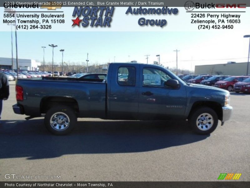 Blue Granite Metallic / Dark Titanium 2013 Chevrolet Silverado 1500 LS Extended Cab