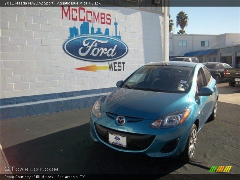 Aquatic Blue Mica / Black 2011 Mazda MAZDA2 Sport