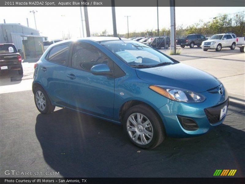 Aquatic Blue Mica / Black 2011 Mazda MAZDA2 Sport