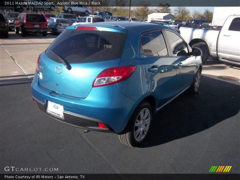 Aquatic Blue Mica / Black 2011 Mazda MAZDA2 Sport