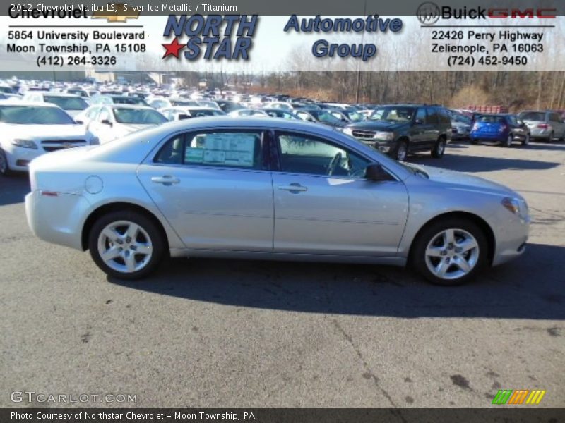 Silver Ice Metallic / Titanium 2012 Chevrolet Malibu LS
