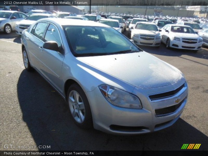 Silver Ice Metallic / Titanium 2012 Chevrolet Malibu LS