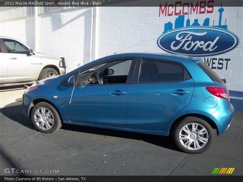 Aquatic Blue Mica / Black 2011 Mazda MAZDA2 Sport
