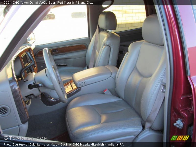 Sport Red Metallic / Stone Gray 2004 GMC Yukon Denali AWD
