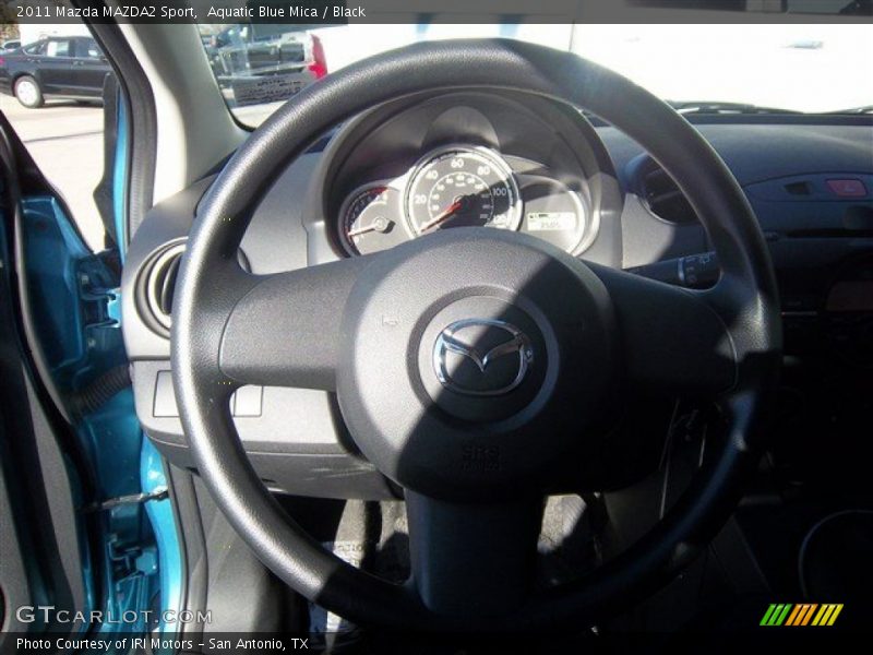 Aquatic Blue Mica / Black 2011 Mazda MAZDA2 Sport