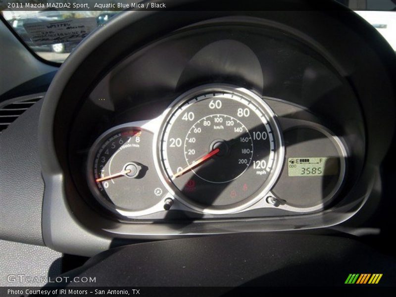 Aquatic Blue Mica / Black 2011 Mazda MAZDA2 Sport