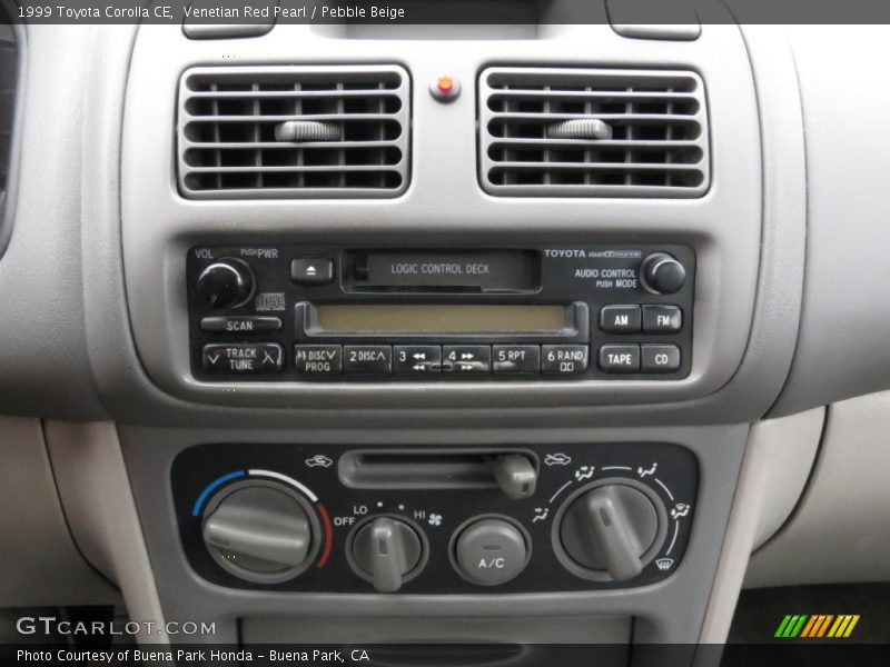 Venetian Red Pearl / Pebble Beige 1999 Toyota Corolla CE