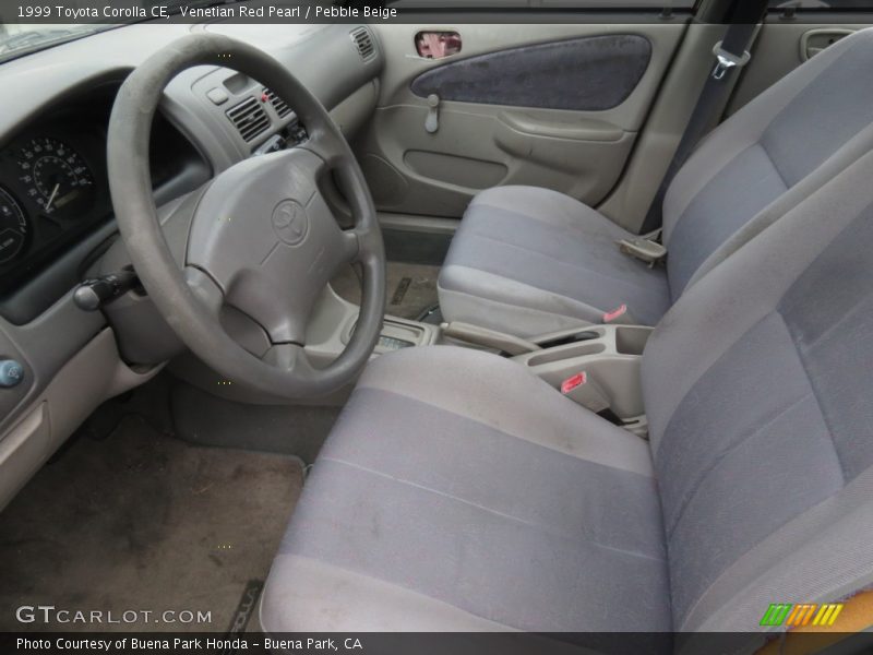 Venetian Red Pearl / Pebble Beige 1999 Toyota Corolla CE