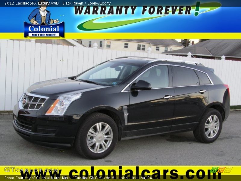 Black Raven / Ebony/Ebony 2012 Cadillac SRX Luxury AWD