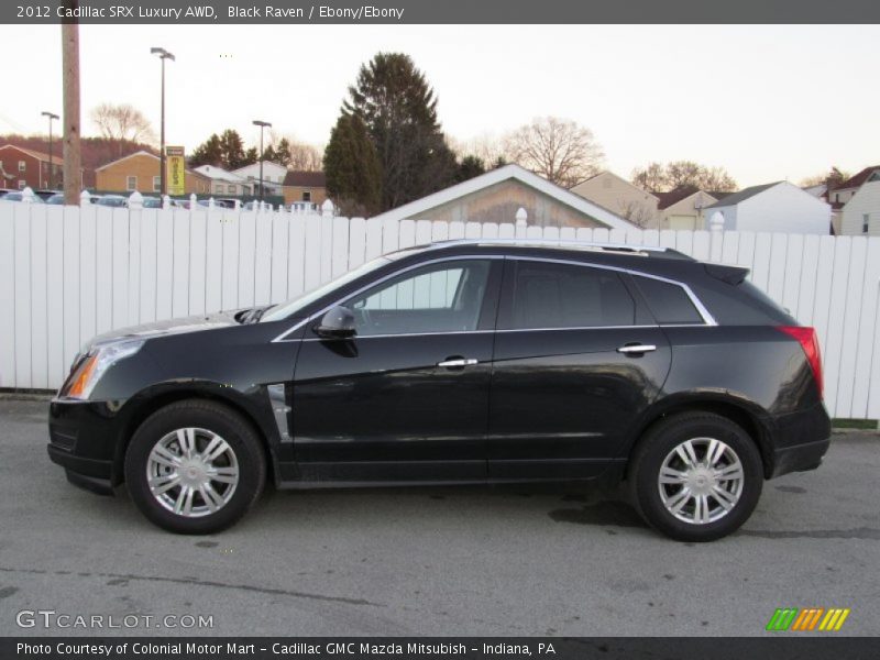 Black Raven / Ebony/Ebony 2012 Cadillac SRX Luxury AWD