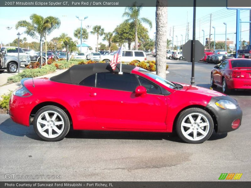 Pure Red / Dark Charcoal 2007 Mitsubishi Eclipse Spyder GT