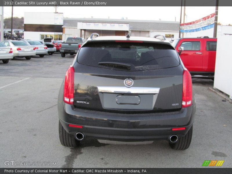 Black Raven / Ebony/Ebony 2012 Cadillac SRX Luxury AWD
