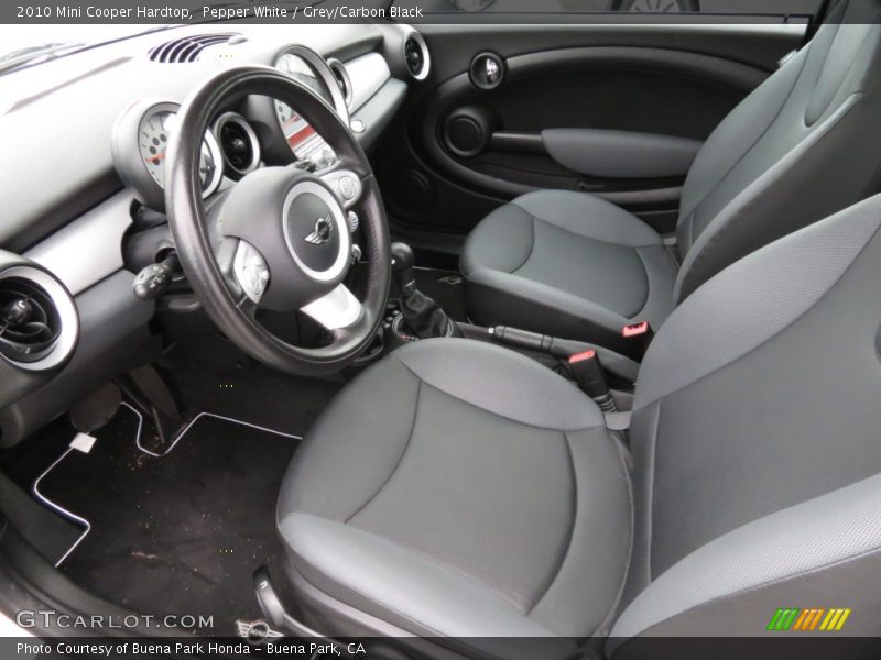 Pepper White / Grey/Carbon Black 2010 Mini Cooper Hardtop