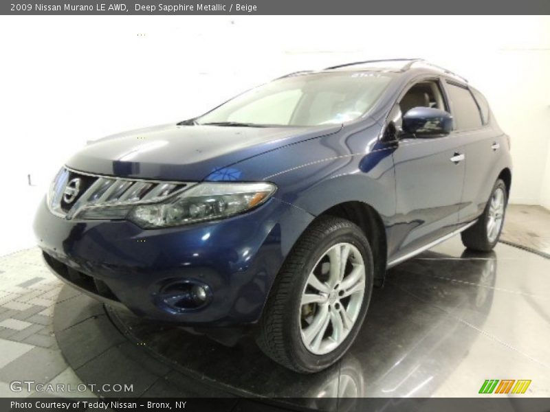 Deep Sapphire Metallic / Beige 2009 Nissan Murano LE AWD