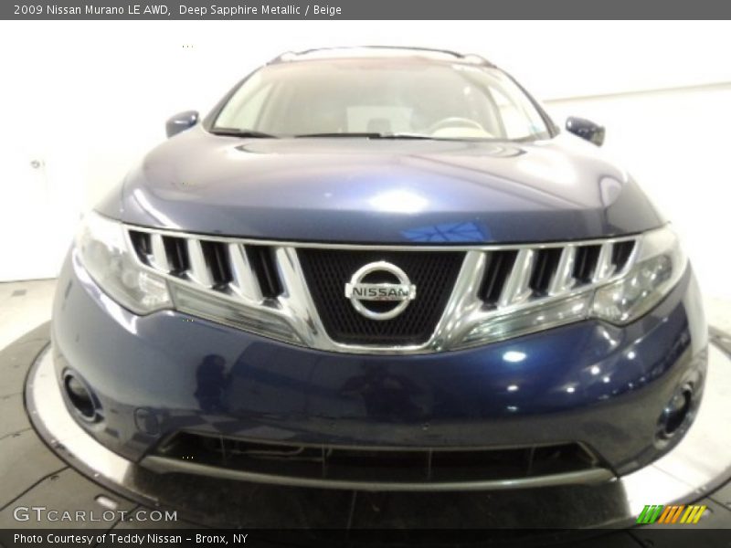 Deep Sapphire Metallic / Beige 2009 Nissan Murano LE AWD