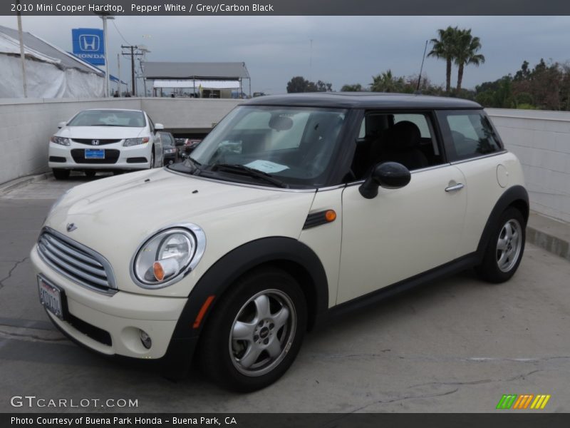 Pepper White / Grey/Carbon Black 2010 Mini Cooper Hardtop