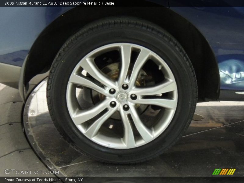 Deep Sapphire Metallic / Beige 2009 Nissan Murano LE AWD