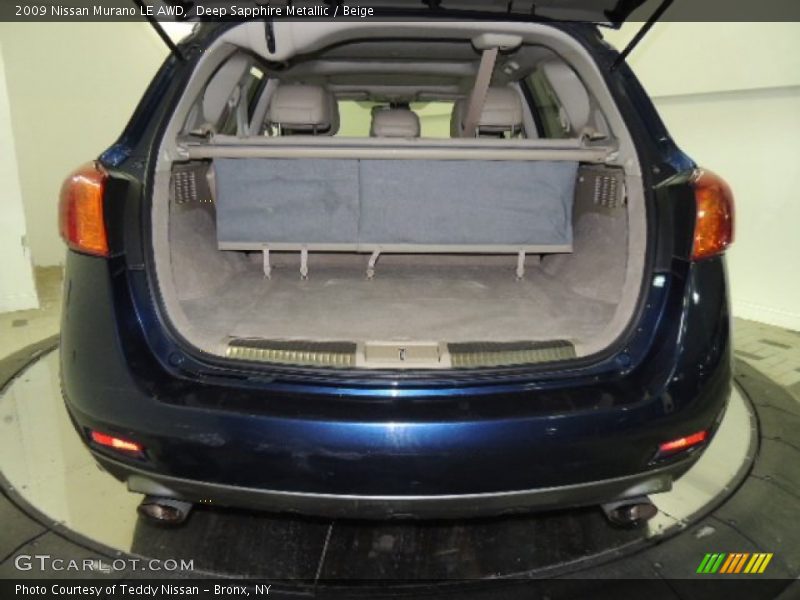Deep Sapphire Metallic / Beige 2009 Nissan Murano LE AWD
