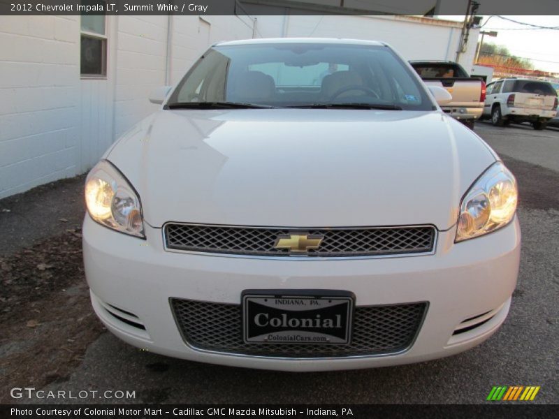 Summit White / Gray 2012 Chevrolet Impala LT