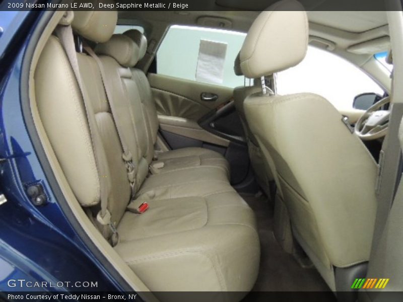 Deep Sapphire Metallic / Beige 2009 Nissan Murano LE AWD