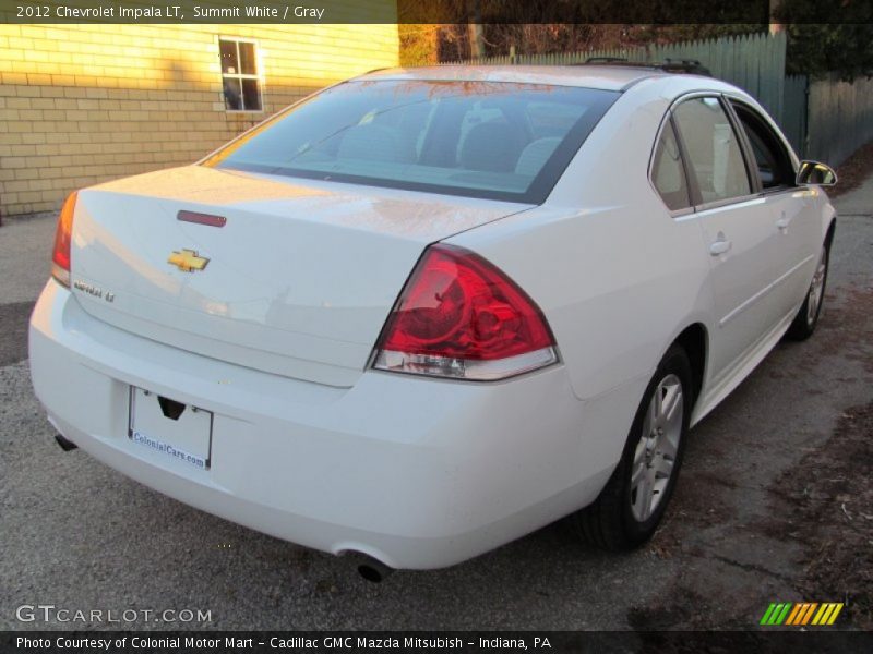 Summit White / Gray 2012 Chevrolet Impala LT