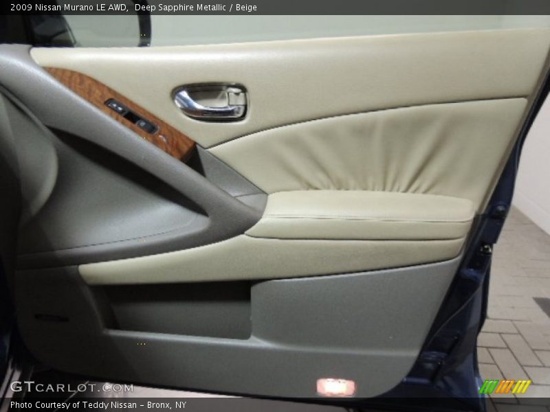 Deep Sapphire Metallic / Beige 2009 Nissan Murano LE AWD