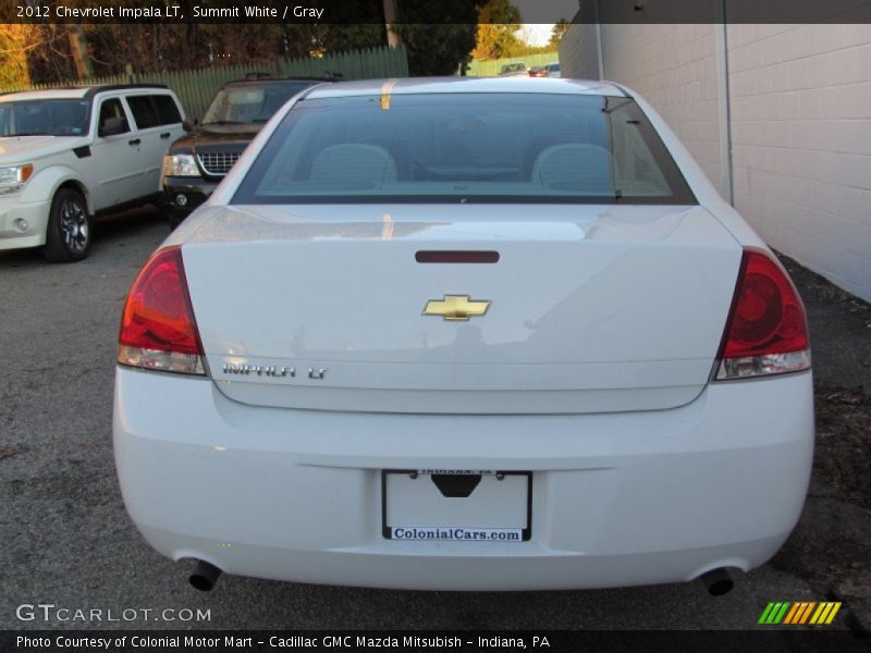 Summit White / Gray 2012 Chevrolet Impala LT