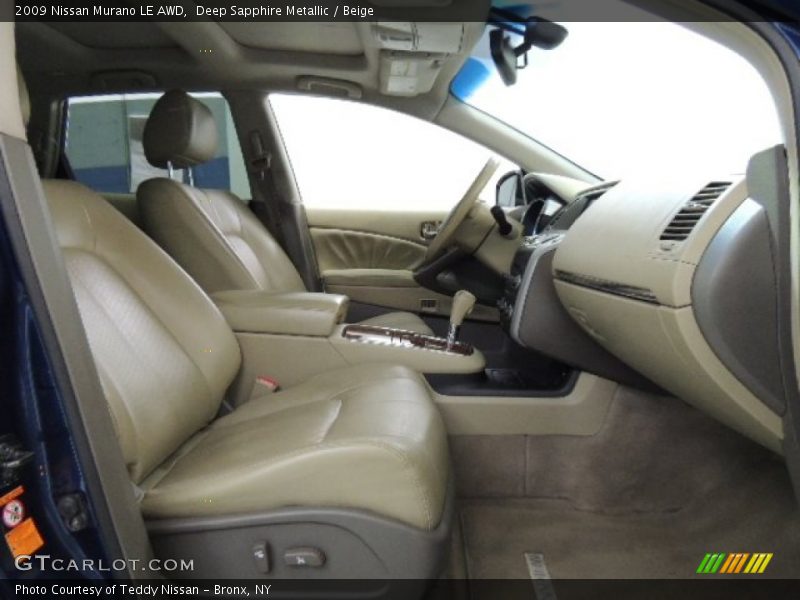 Deep Sapphire Metallic / Beige 2009 Nissan Murano LE AWD