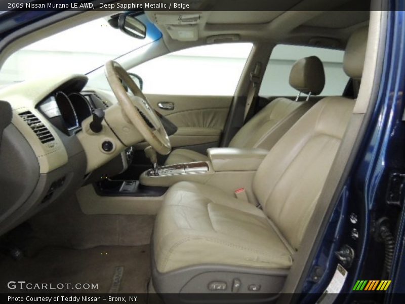 Deep Sapphire Metallic / Beige 2009 Nissan Murano LE AWD