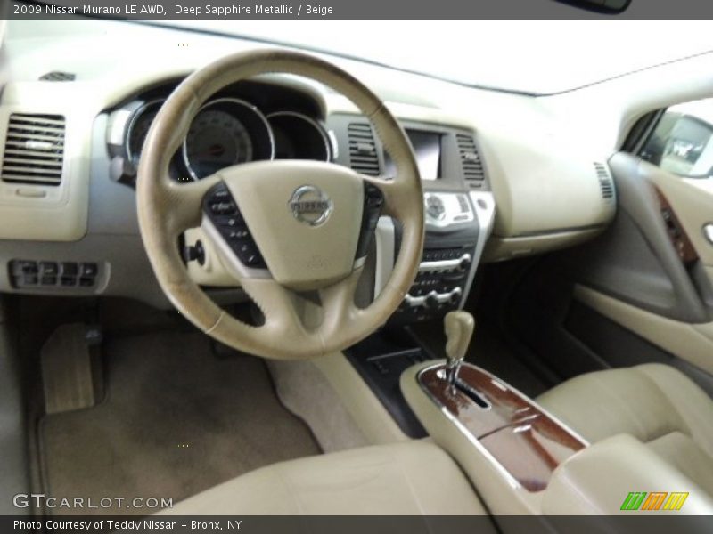 Deep Sapphire Metallic / Beige 2009 Nissan Murano LE AWD