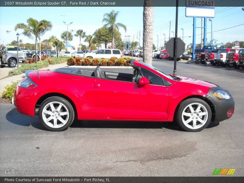 Pure Red / Dark Charcoal 2007 Mitsubishi Eclipse Spyder GT
