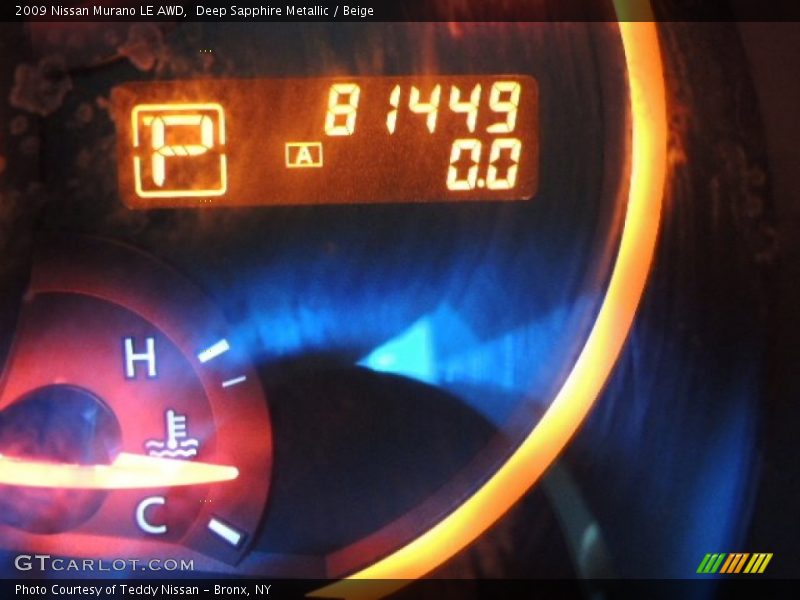 Deep Sapphire Metallic / Beige 2009 Nissan Murano LE AWD