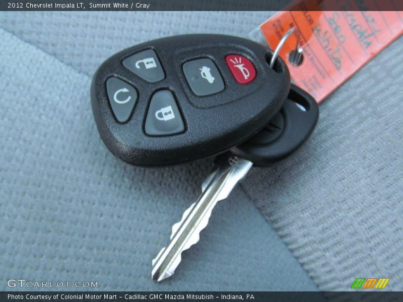 Keys of 2012 Impala LT